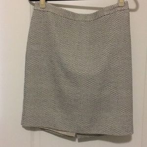 Ann Taylor LOFT Black & White Polk-a-dot skirt